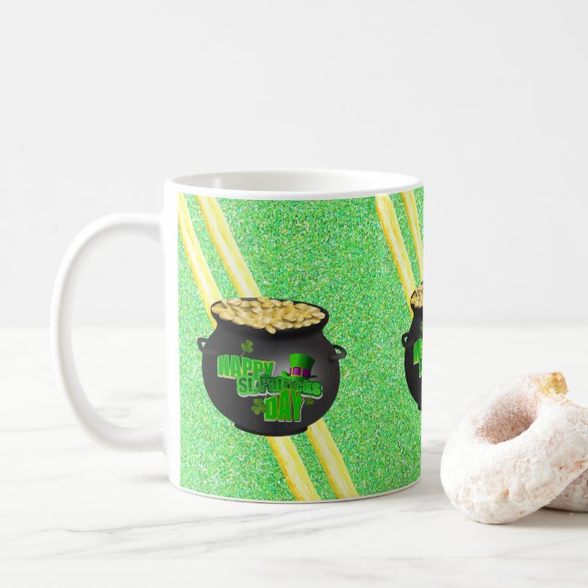 Saint Patrick's Day Mug (With Donut)