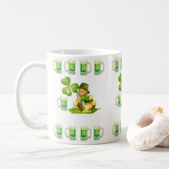 Saint Patrick's Day Mug (With Donut)