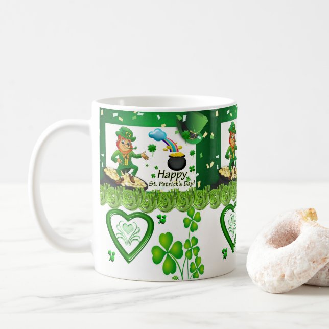 Saint Patrick's Day Mug (With Donut)