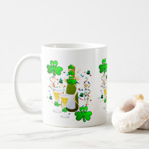 Saint Patrick's Day Mug Shamrock Wine