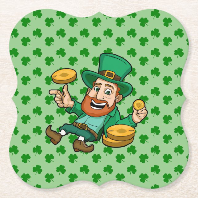 Saint Patrick's day  Paper Coaster (Front)