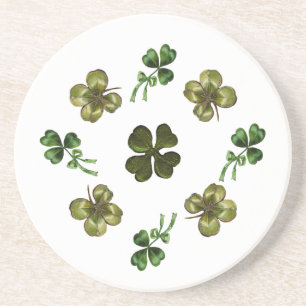 SAINT PATRICK'S DAY PARTY 4 shamrock Coaster