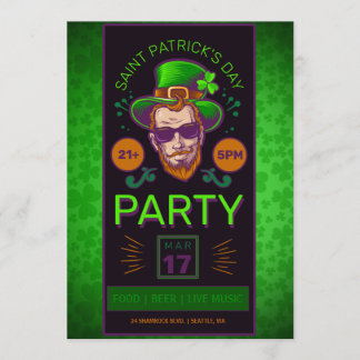 Saint Patrick's Day Party Flyer Invitation