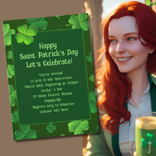 Saint Patricks Day Party Invitation Template