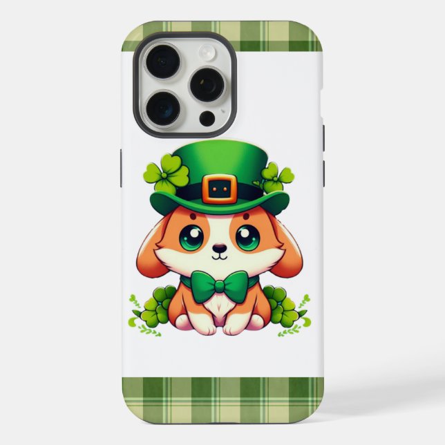 Saint Patricks' Day puppy  iPhone Case (Back)