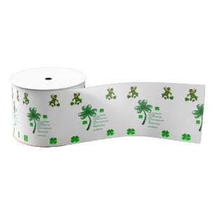 Saint Patrick's Day Ribbon Grosgrain Ribbon