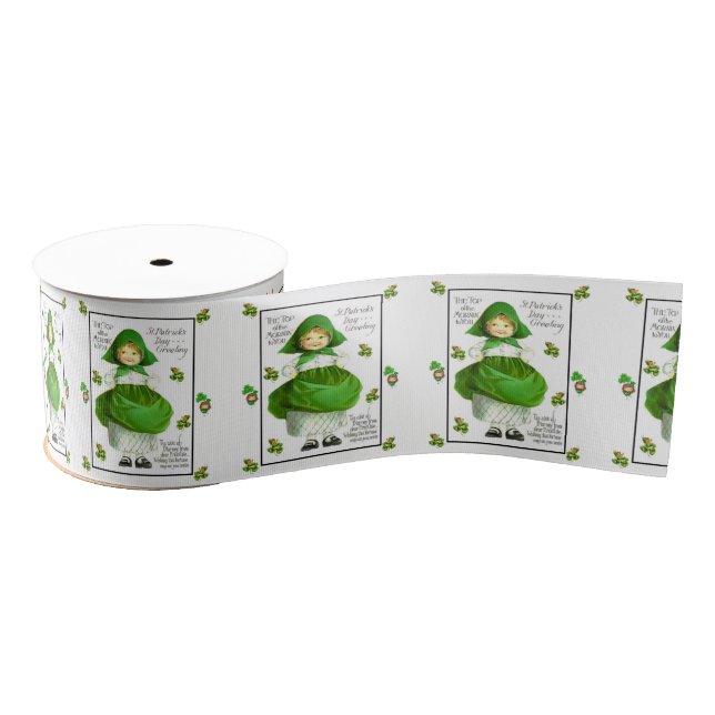 Saint Patrick's Day Ribbon Grosgrain Ribbon (Spool)