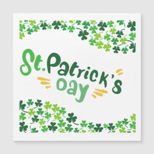 Saint Patrick's Day,Shamrock,Irish  Magnetic Invitation