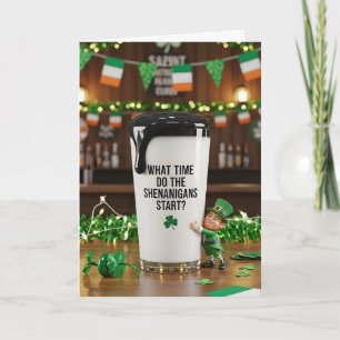 Saint Patrick's Day Shenanigans Card