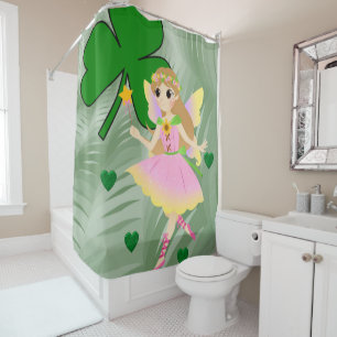 Saint Patrick's Day Shower Curtain Fairy