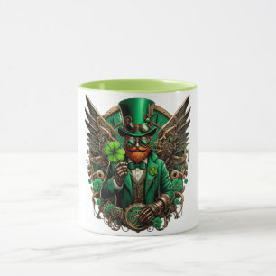 Saint Patrick's Day steampunk clover Mug