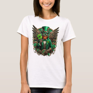 Saint Patrick's Day steampunk clover T-Shirt