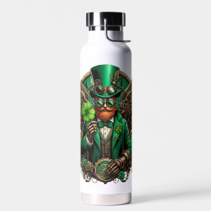 Saint Patrick's Day steampunk clover Water Bottle