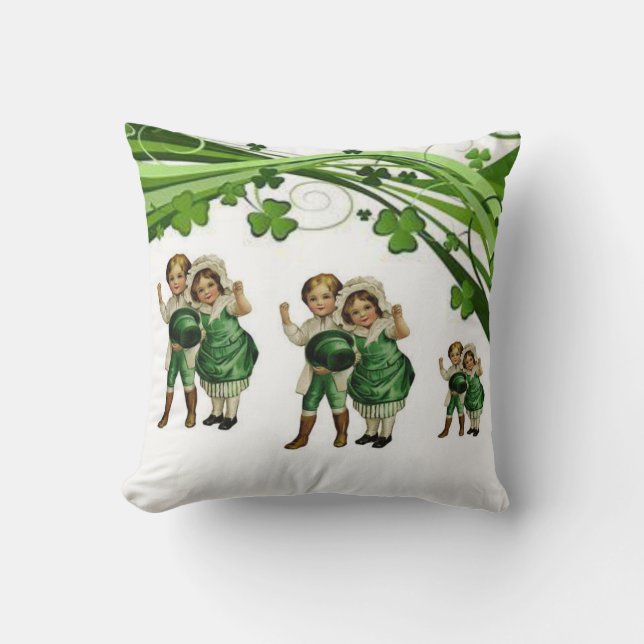 Saint Patrick's Day Throw Pillow (Front)