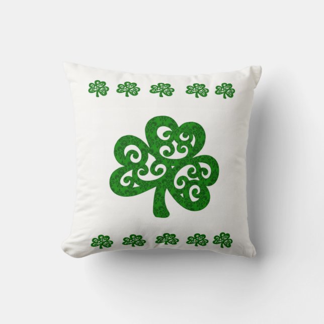Saint Patrick's Day Throw Pillow (Front)