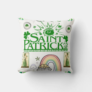 Saint Patrick's Day Throw Pillow