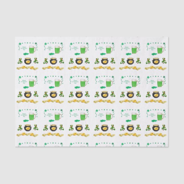 Saint Patrick's Day Tissue Paper (Front)