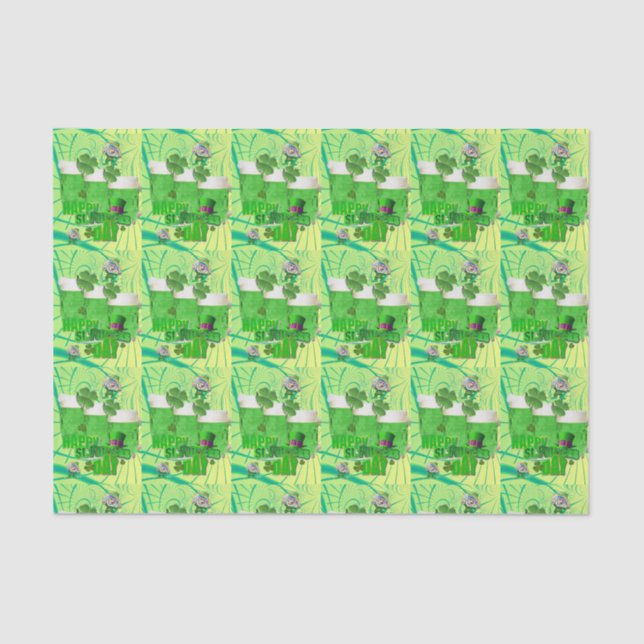 Saint Patrick's Day Tissue Paper Beer (Front)