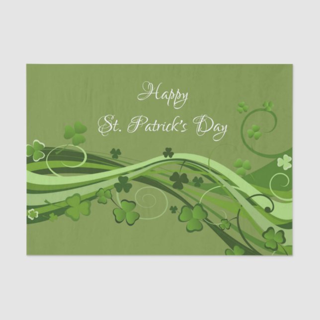 Saint Patrick's Day Tissue Paper Floral (Front)