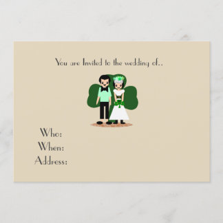 Saint Patrick's Day Wedding Invitation