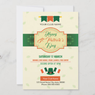 Saint Patricks Flyer Invitation