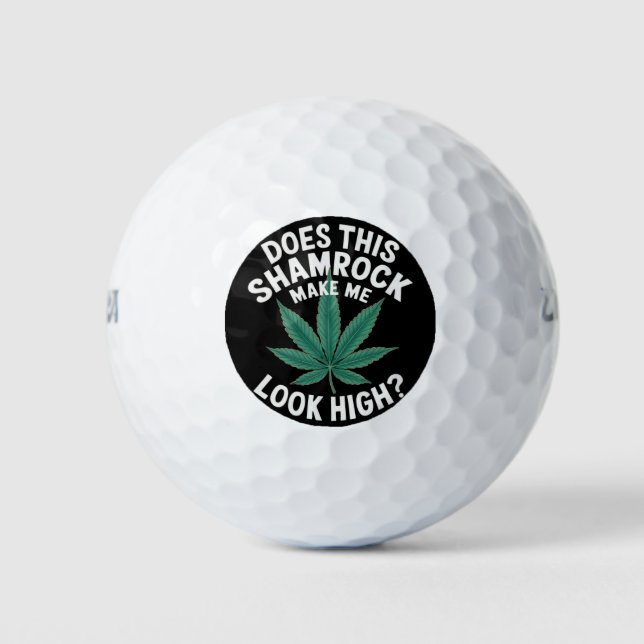 Saint Patricks Funny Party for Guys Great Parade  Golf Balls (Front)