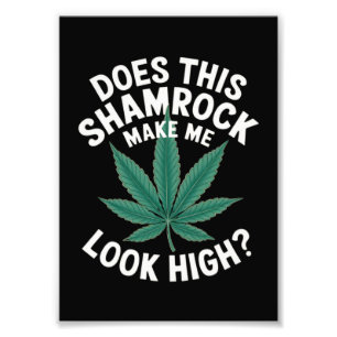 Saint Patricks Funny Party for Guys Great Parade  Photo Print