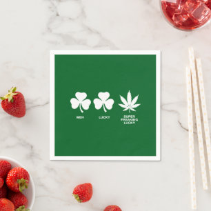 Saint Patricks Funny Party for Guys Napkin