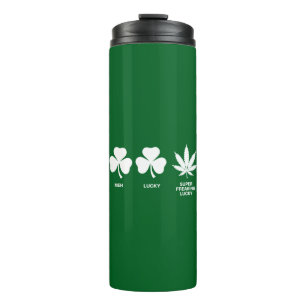 Saint Patricks Funny Party for Guys  Thermal Tumbler