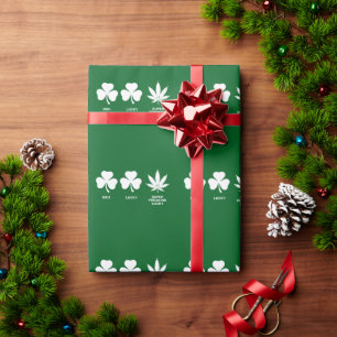 Saint Patricks Funny Party for Guys  Wrapping Paper