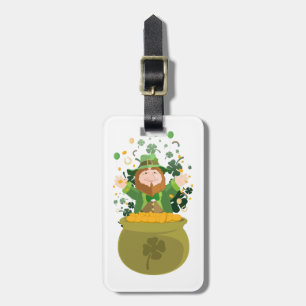 Saint Patrick's Leprechaun Luggage Tag