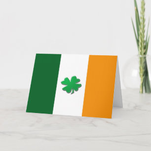 Saint Patrick's shamrock. Card