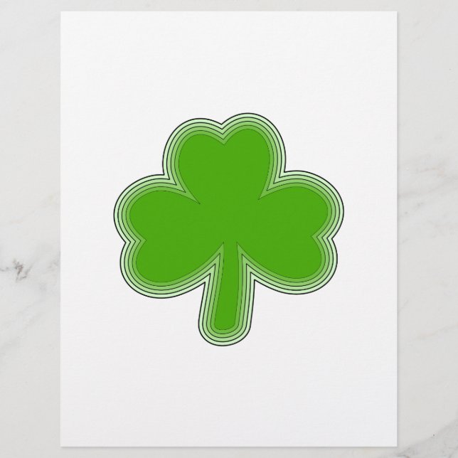 Saint Patrick'S Shamrock Drawing (Front)