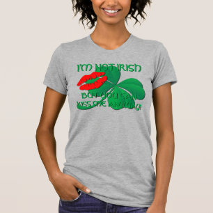 Saint Patricks Shamrock Kiss T-Shirt