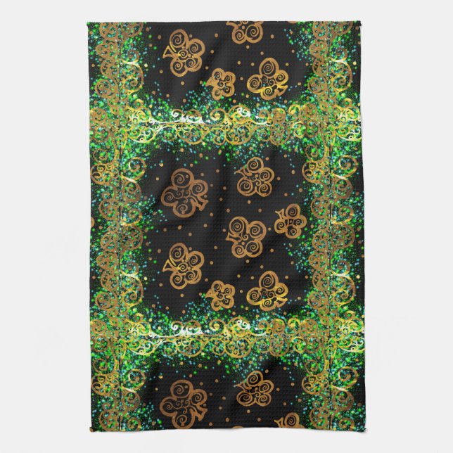 Saint Patty Art Tea Towel (Vertical)