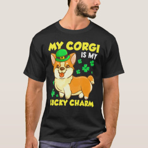 Saint Pattys Day Theme Irish Corgi Dog Humour T-Shirt