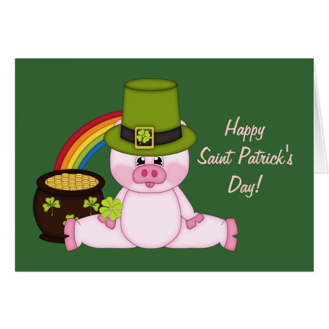 Saint Patty's Piggy (Front Horizontal)