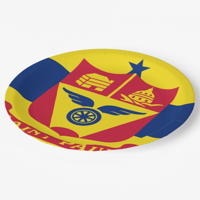 Saint Paul city flag Paper Plate (Angled)