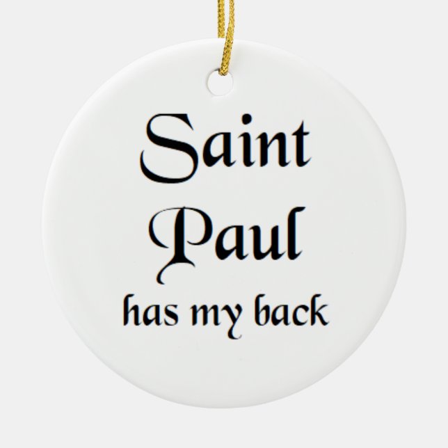 saint paul coffee mug ceramic tree decoration (Front)