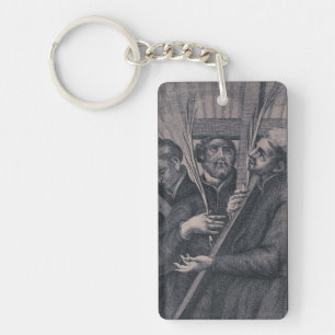 Saint Paul Miki Japanese Martyr Catholic Art Key Ring