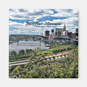 Saint Paul, Minnesota Landscape Magnet