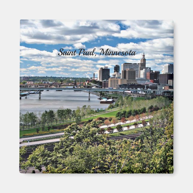 Saint Paul, Minnesota Landscape Magnet (Front)