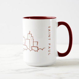 Saint Paul, Minnesota Skyline Mug