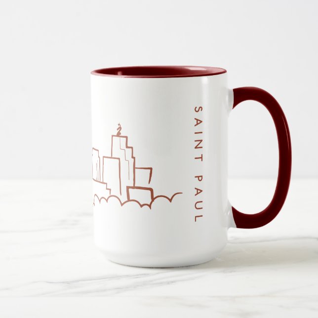Saint Paul, Minnesota Skyline Mug (Right)