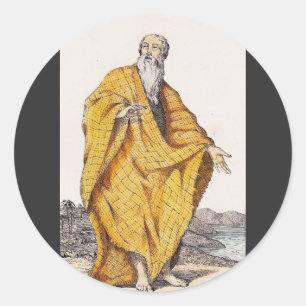 Saint Paul of Thebes First Christian Hermit Art Classic Round Sticker