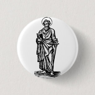 Saint Paul Sword of the Spirit Art 3 Cm Round Badge