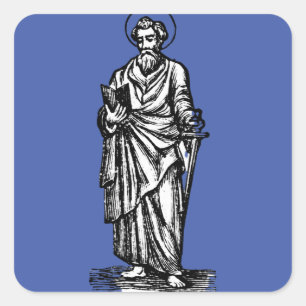 Saint Paul Sword of the Spirit Art Square Sticker