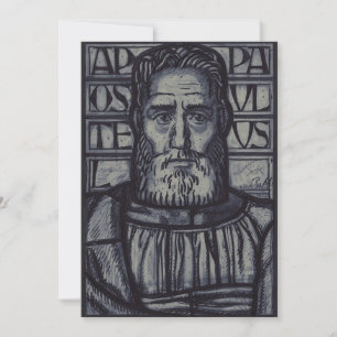 Saint Paul Sword of the Spirit Sacred Graphic Art Invitation