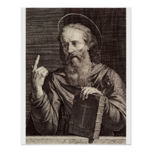 Saint Paul the Apostle Patron Saint of Writers Poster