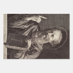 Saint Paul the Apostle Patron Saint of Writers Wrapping Paper Sheet